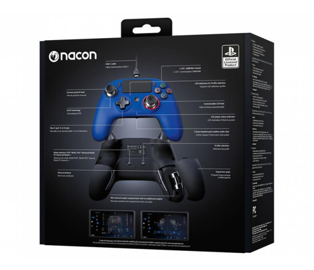 Nacon PS4 Sony Revolution Pro Controller 3 Niebieski - 736587 - zdjęcie 6